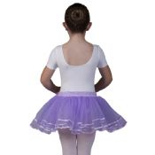 Girls Ballet Tutu SKIRT on Pants Lilac - REDUCED TO CLEAR